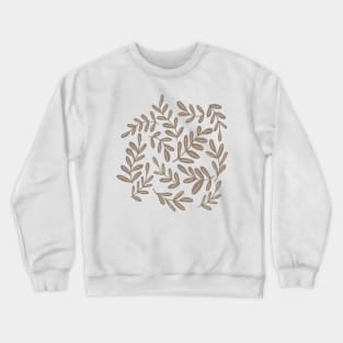 Autumn forest leaves in grey Crewneck Sweatshirt